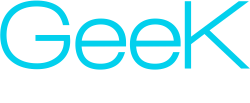 Geek Window Cleaning Logo - White